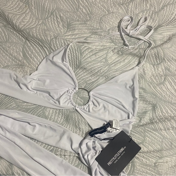 NWT PLT White wrap top - Picture 3 of 4